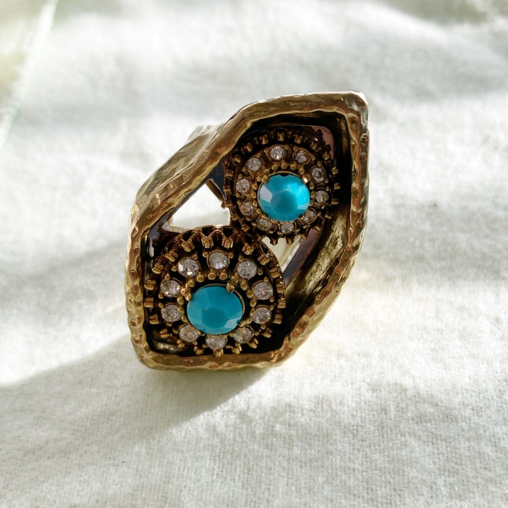 Juicy Couture cocktail ring size 5-6 adjustable